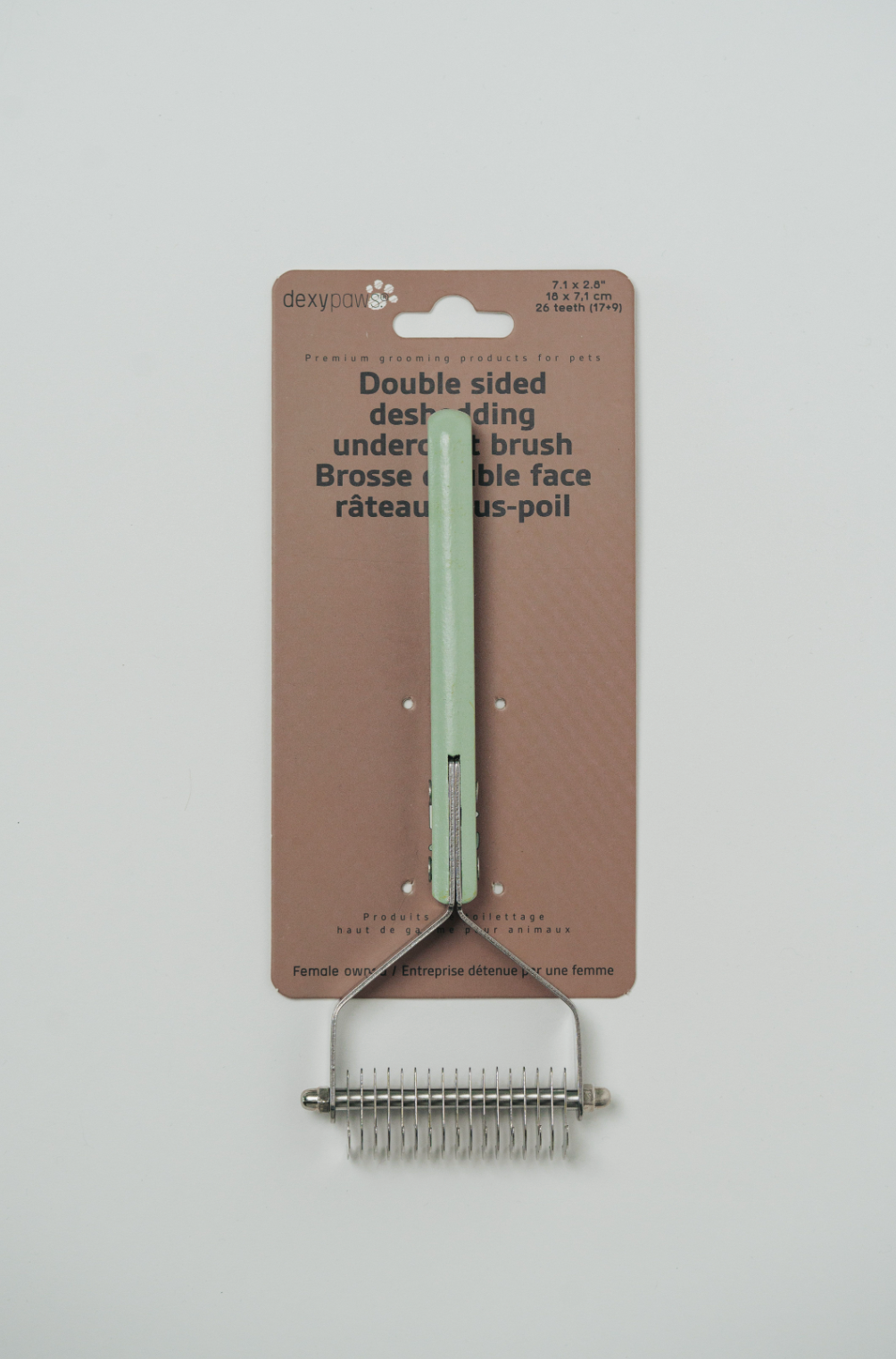 Double Sided Deshedding Undercoat Brush