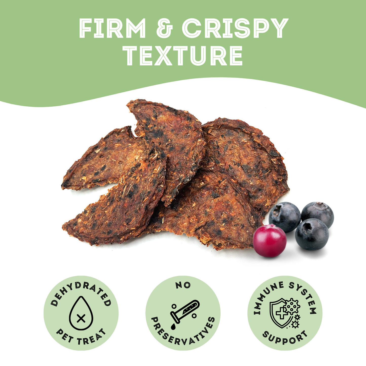 Salmon, Cranberry & Blueberry Dehydrated Pet Treat 80g