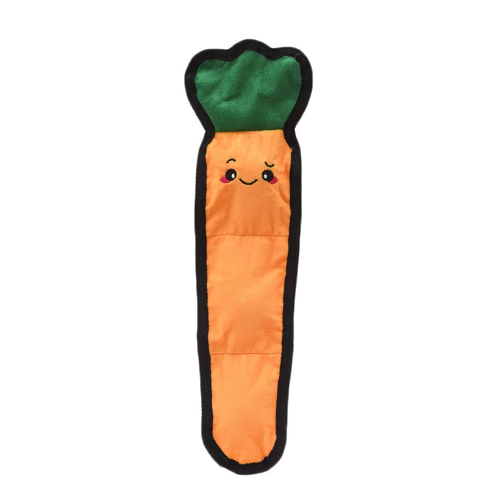 HugSmart Pet - Squeakin’ Vegetables | Carrot - Dog Plush Toy