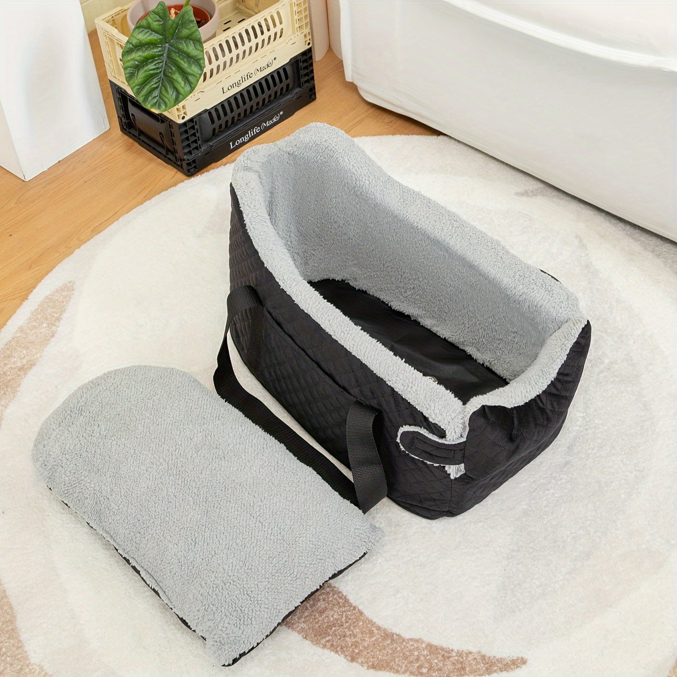 Elevated Console Deluxe Dog Booster Car Seat - Supports Up to 15 lbs