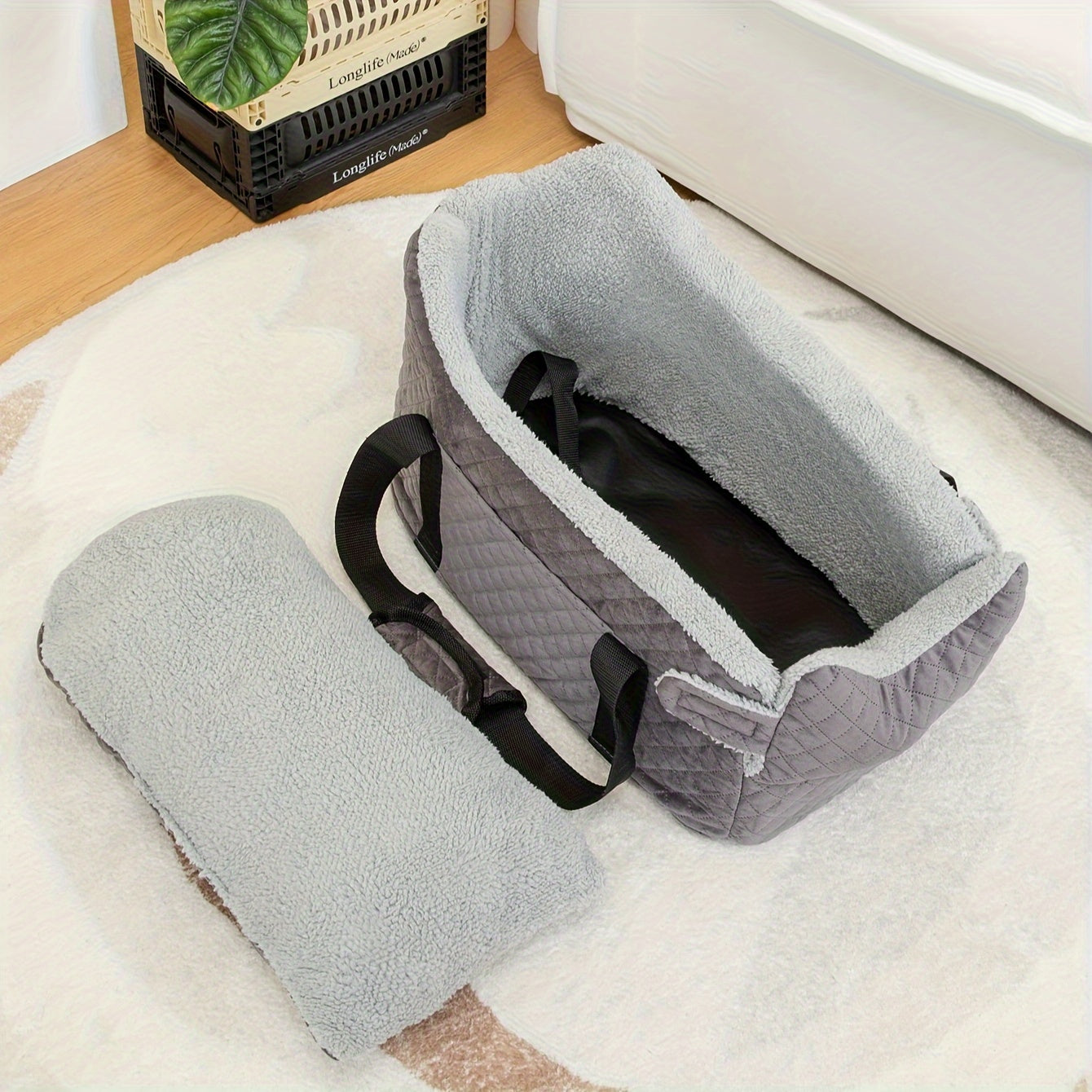 Elevated Console Deluxe Dog Booster Car Seat - Supports Up to 15 lbs