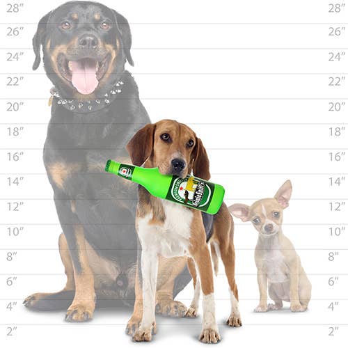 Silly Squeaker Beer Bottle Heinie Sniffn, Squeaky Dog Toy