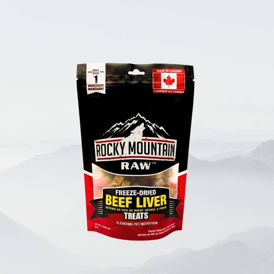 Rocky Mountain Raw Freeze-Dried Beef Liver Treats: XL bag 170g