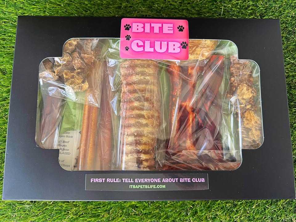 BITE CLUB "LARGE" BOX 100% Natural Dog Chews.