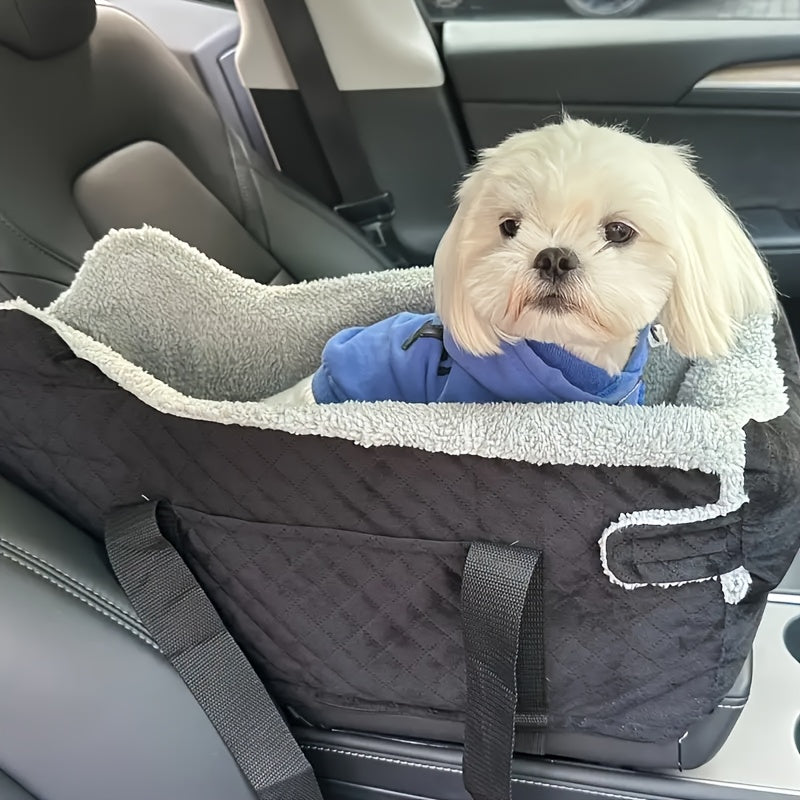 Elevated Console Deluxe Dog Booster Car Seat - Supports Up to 15 lbs