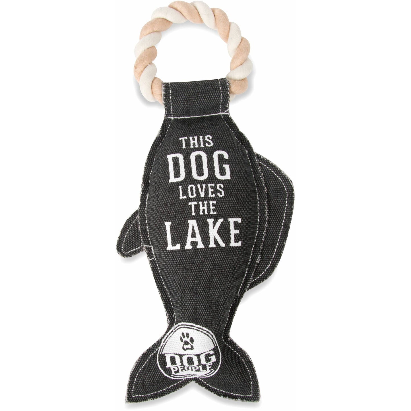 NEW!! Lake Dog - 12" Canvas Dog Toy on Rope