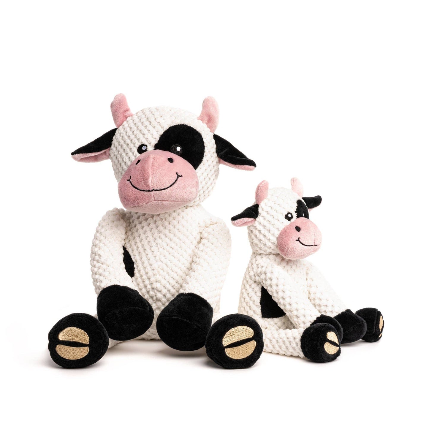 Floppy Cow Plush Dog Toy: Small 11"