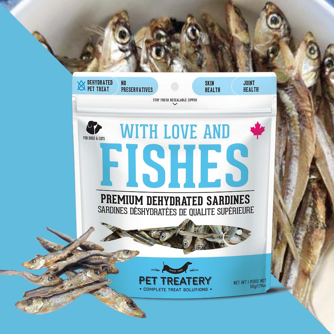 NEW!! Sardines Dehydrated Pet Treats: High-Protein & Natural 90g