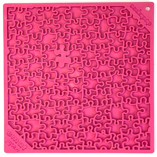Jigsaw Design Emat Enrichment Licking Mat: Pink