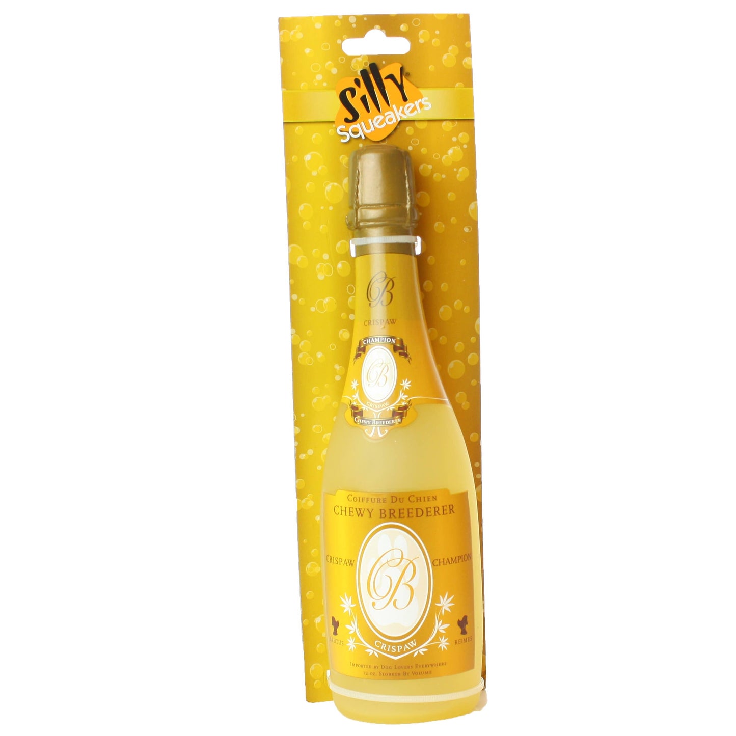 Silly Squeaker Wine Bottle Crispaw, Squeaky Novelty Dog Toy