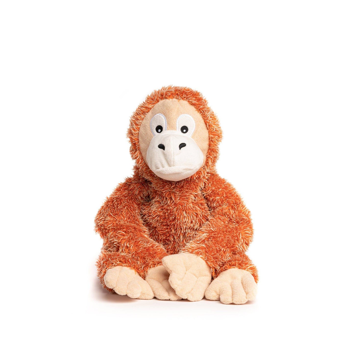 Fluffy Orangutan Plush Dog Toy: SMALL 11"