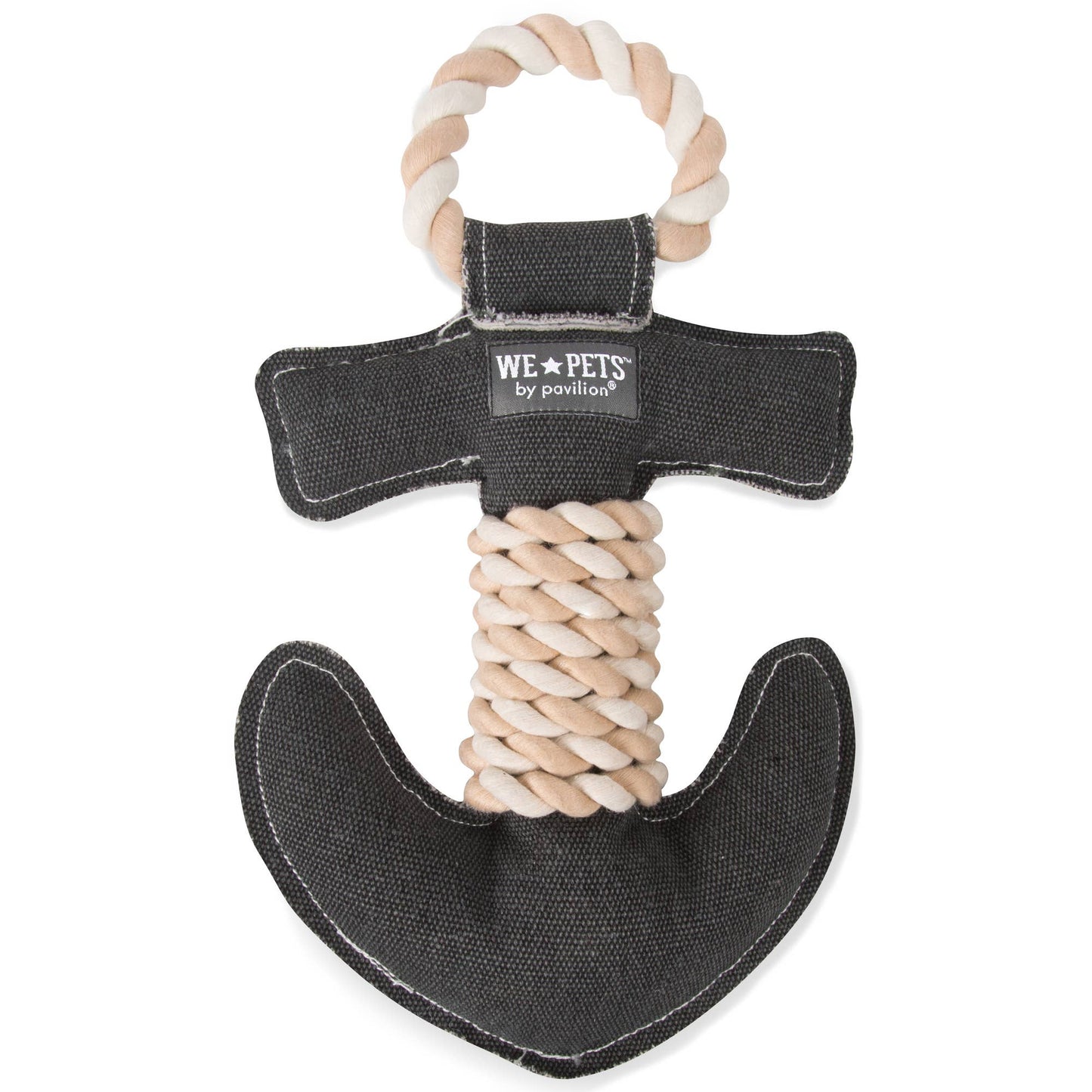 NEW!! Nauti Dog - 12" Canvas Dog Toy on Rope
