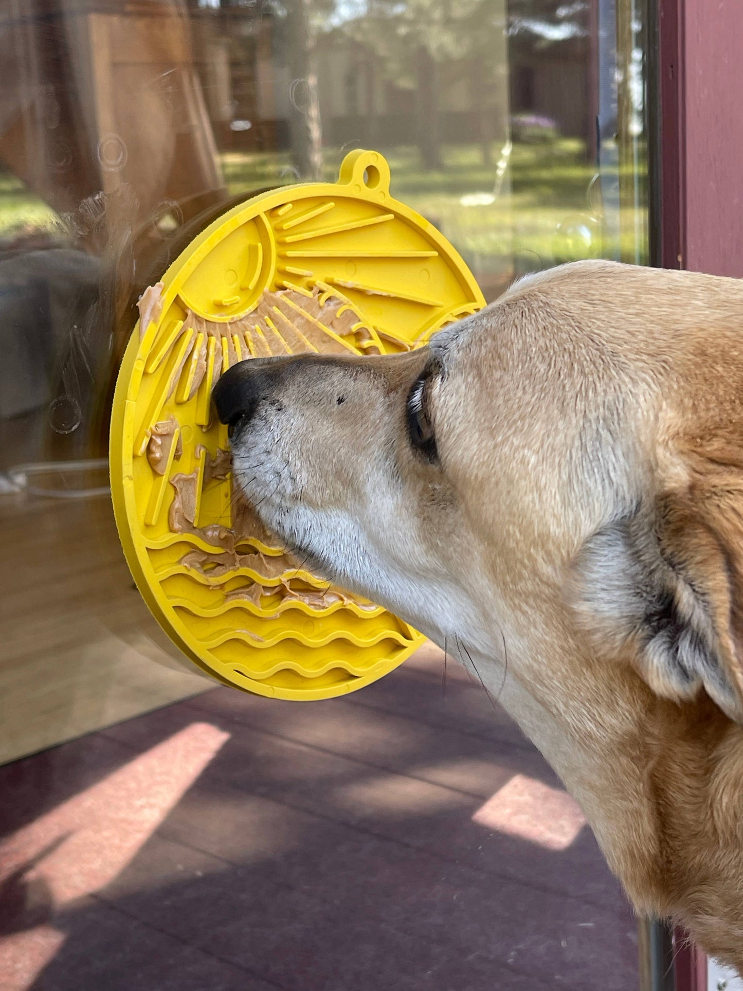 Sun n' Sea eMat Enrichment Lick Mat With Suction Cups: Yellow