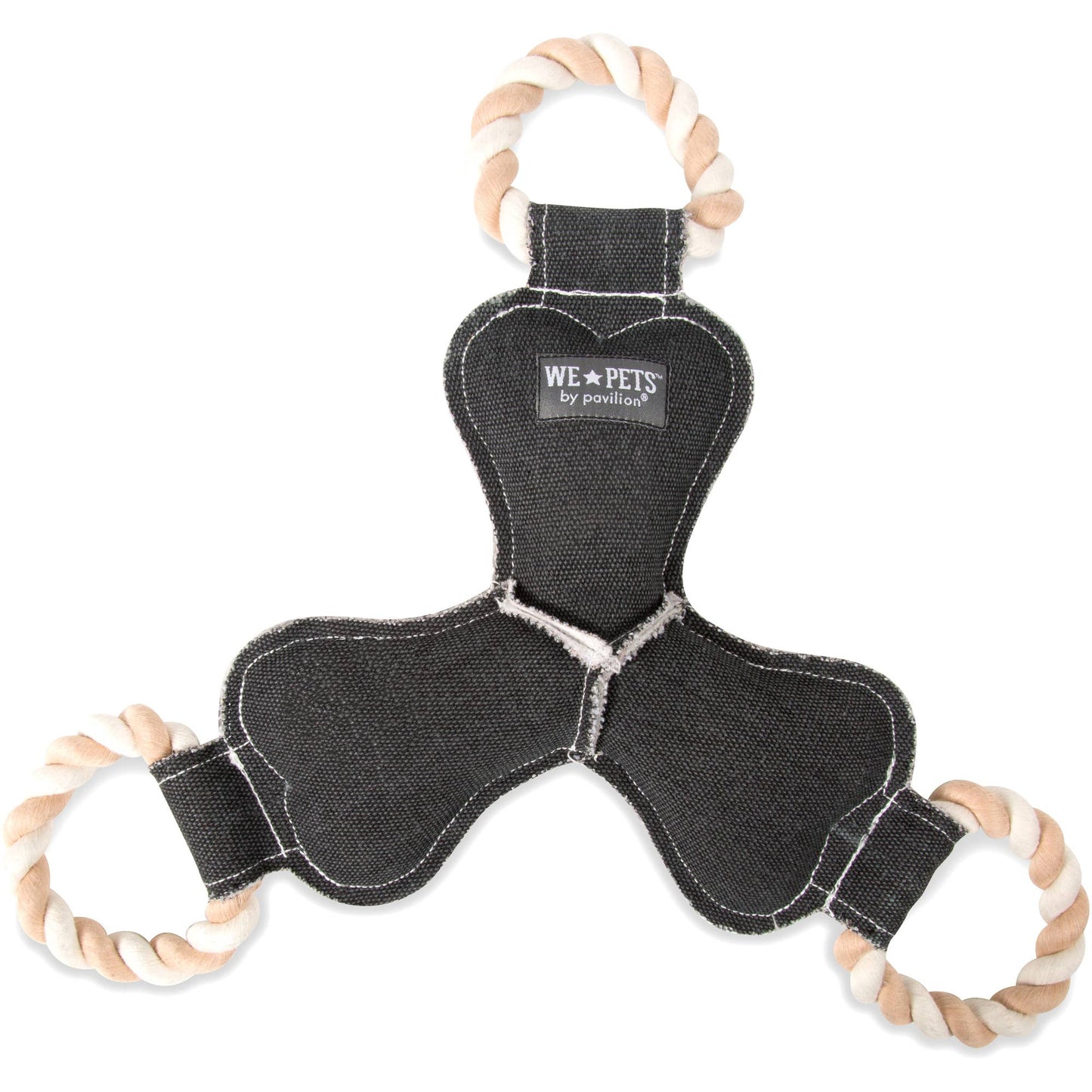 NEW!! Best Dog Ever - 12" Canvas Dog Toy on Rope