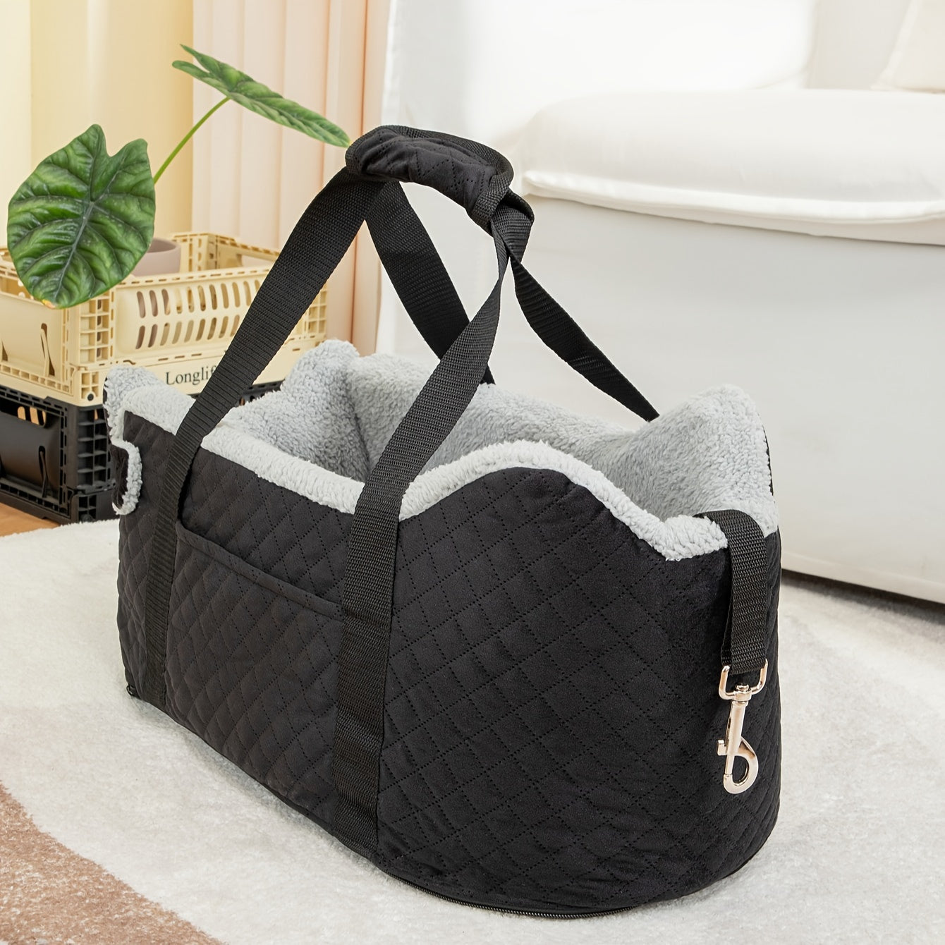 Elevated Console Deluxe Dog Booster Car Seat - Supports Up to 15 lbs