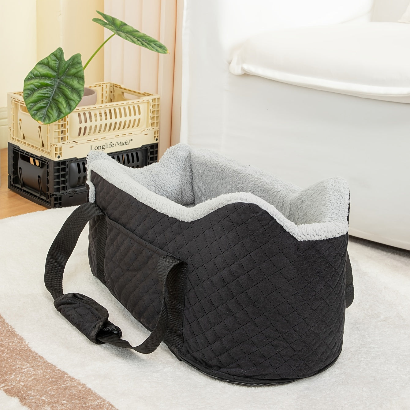Elevated Console Deluxe Dog Booster Car Seat - Supports Up to 15 lbs