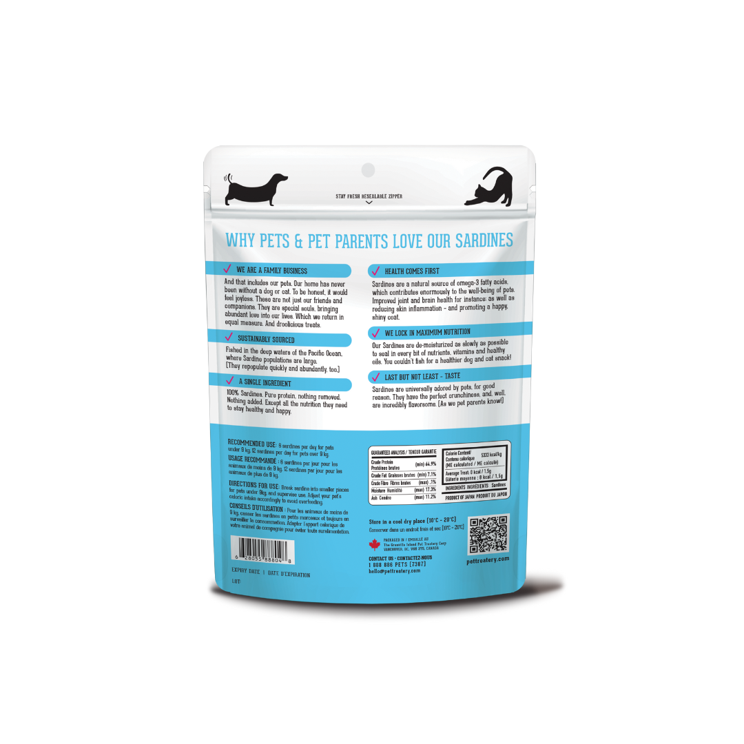 NEW!! Sardines Dehydrated Pet Treats: High-Protein & Natural 90g
