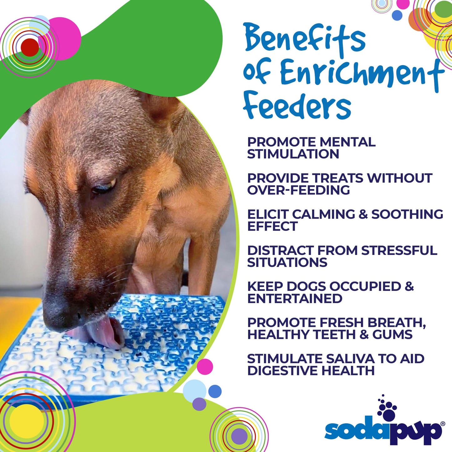 Jigsaw Design Emat Enrichment Licking Mat: Pink
