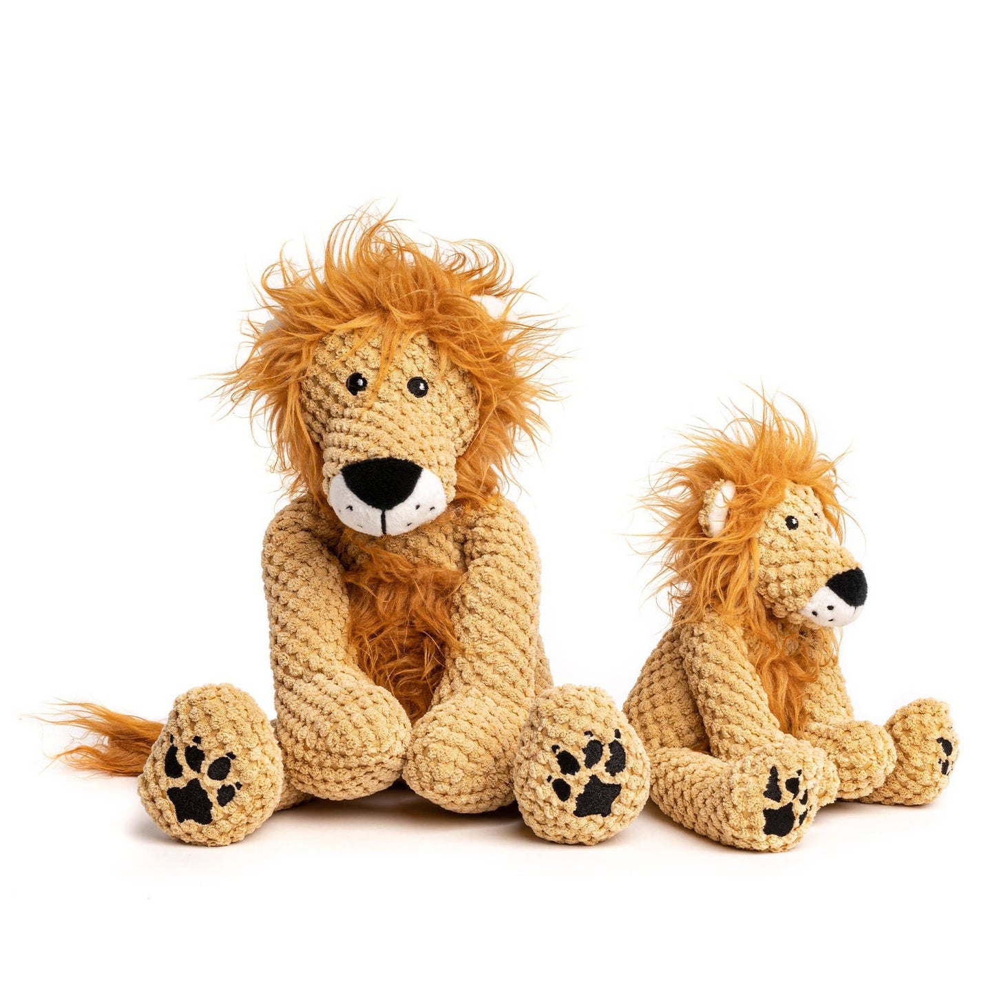 Floppy Lion Plush Dog Toy: SMALL 11"
