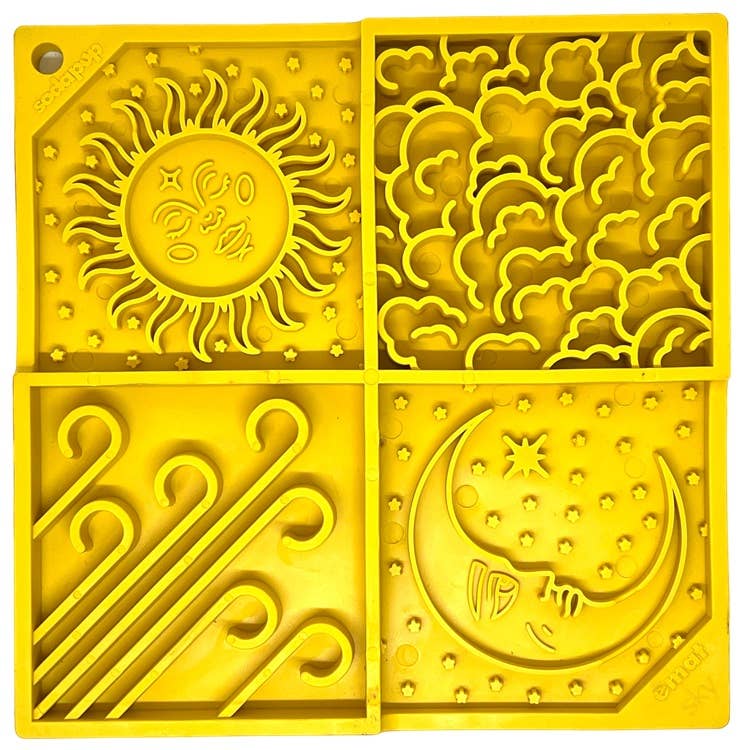 Sky Design eMat Enrichment Lick Mat: Light Blue Sky emat