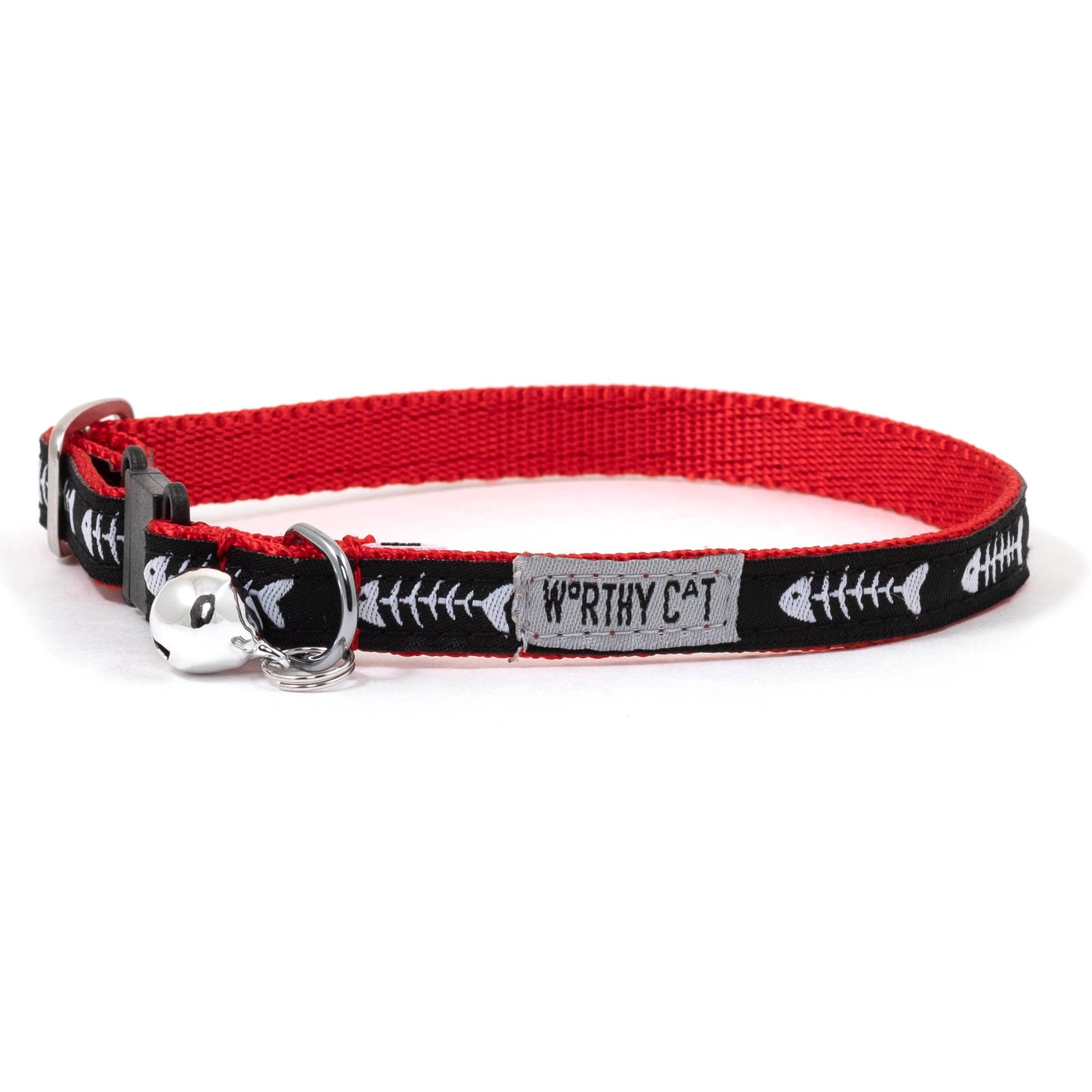 Dinner Cat Collar: Red / One Size Fits Most