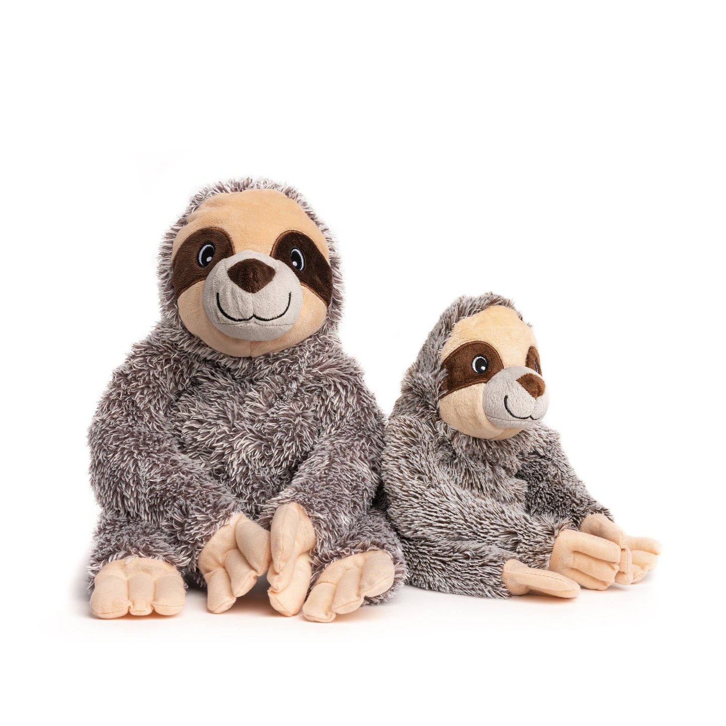 Fluffy Sloth Plush Dog Toy: SMALL 11"