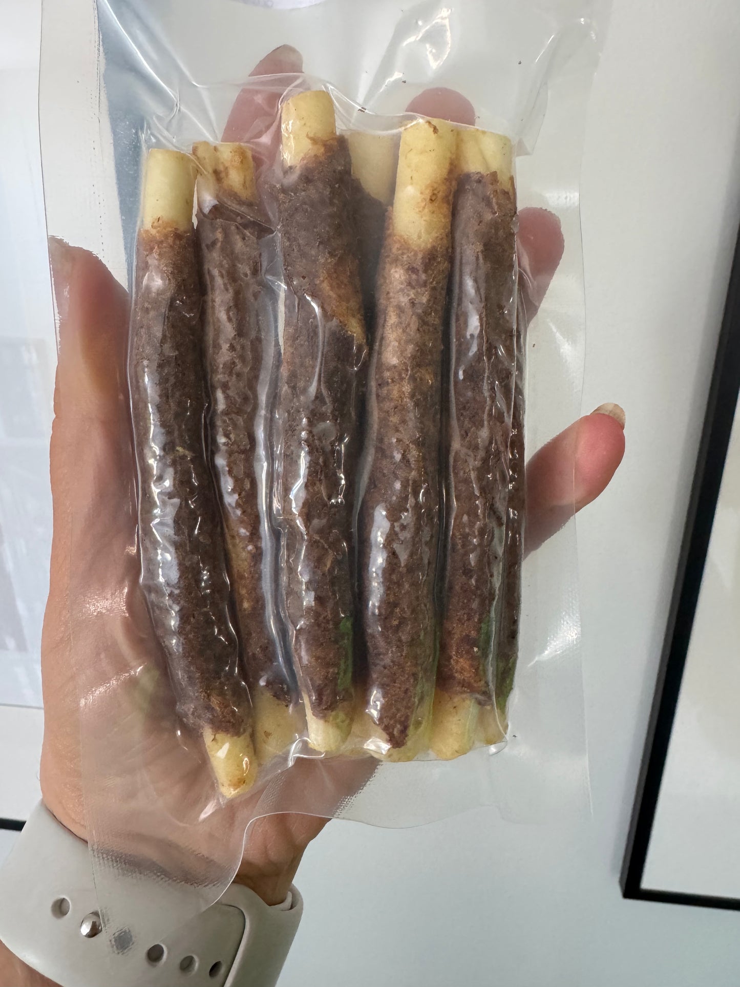 5″- Thin Beef Collagen & Minced Chicken Stick (1 Pack = 8 sticks)