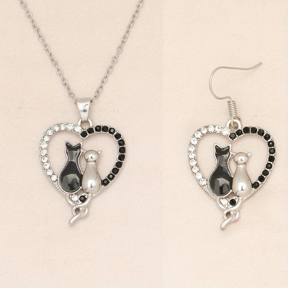 Kitty Couture necklace & earrings
