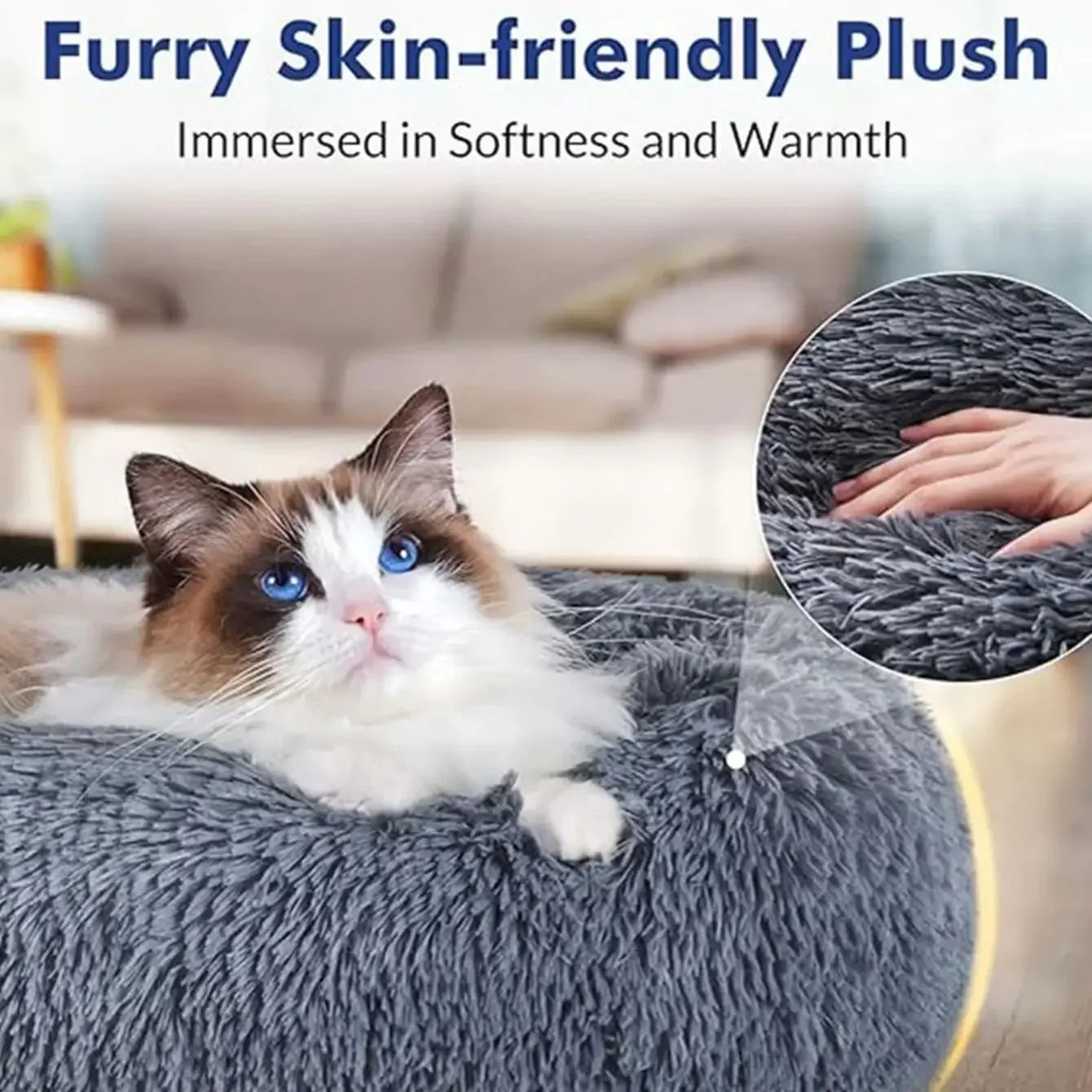 Super Soft Plush bed. Anti-Anxiety Bed