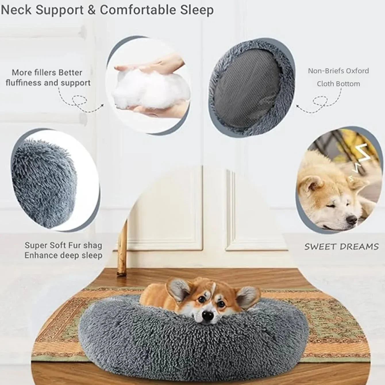 Super Soft Plush bed. Anti-Anxiety Bed