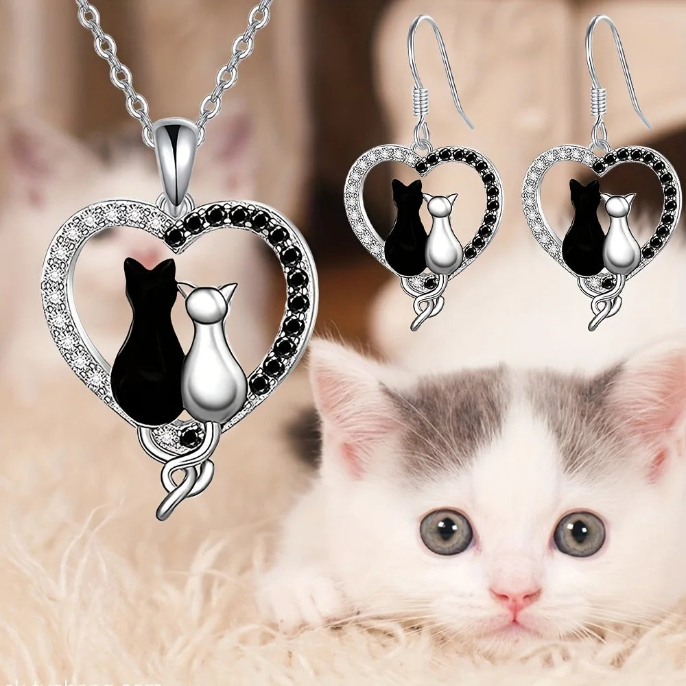 Kitty Couture necklace & earrings