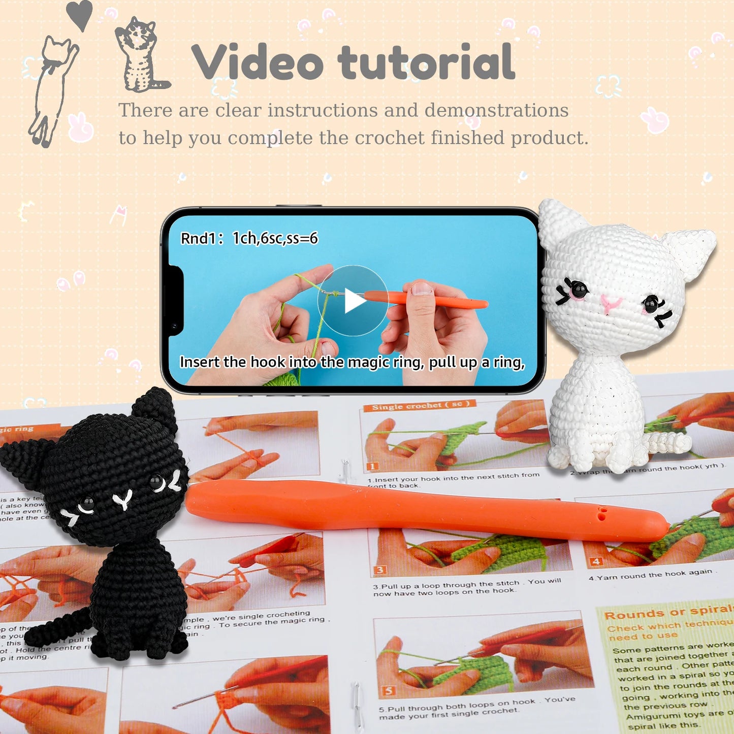DIY Cat Crochet Kit