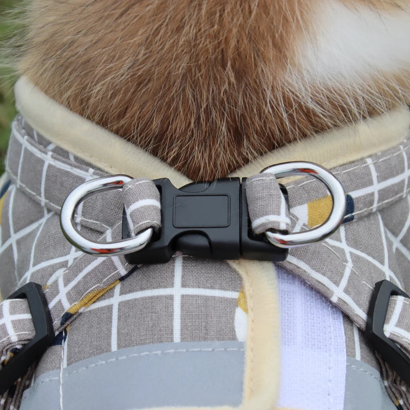 Checkered Pet harness