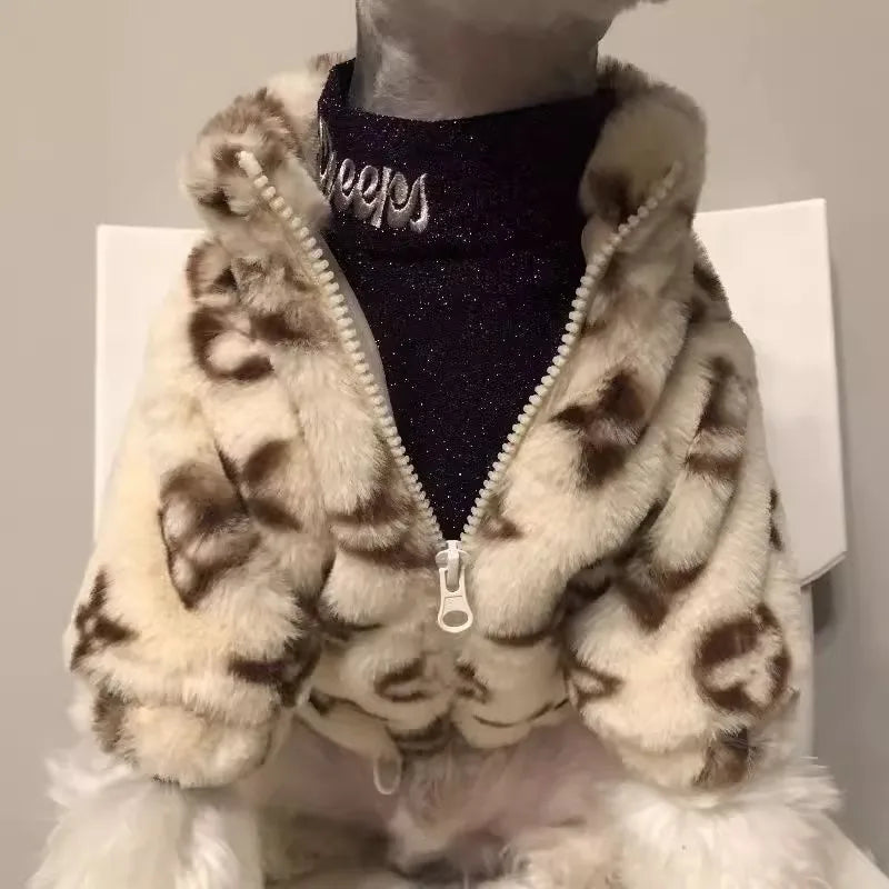 The Faux Louis Vuitton Dog Jacket – For the Pooch with Posh Taste