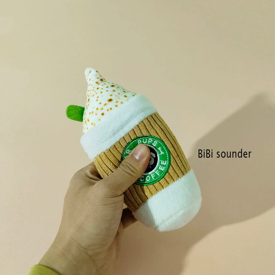 Starpups coffee cup squeak toy