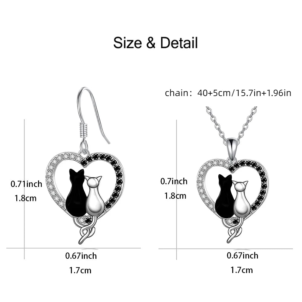 Kitty Couture necklace & earrings