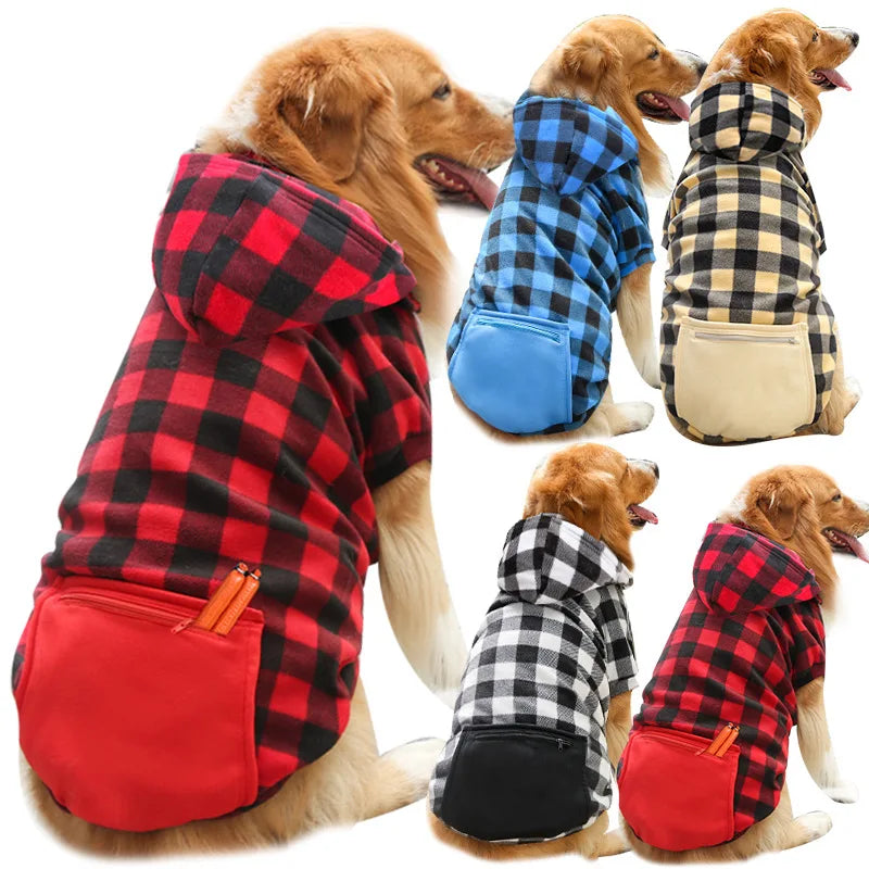 Plaid Reversible Hoodie XS to 5X