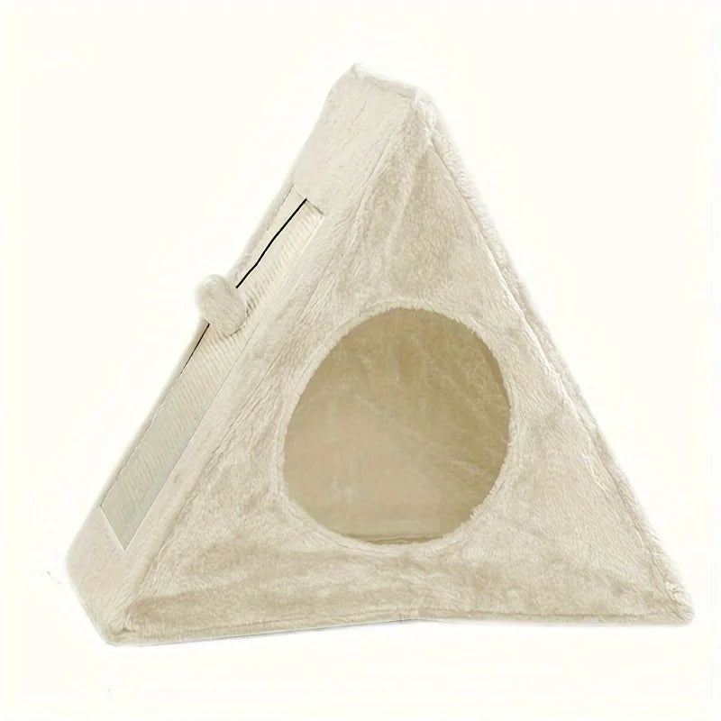 Cat hut and scratcher, suitable for cats under 15 pounds