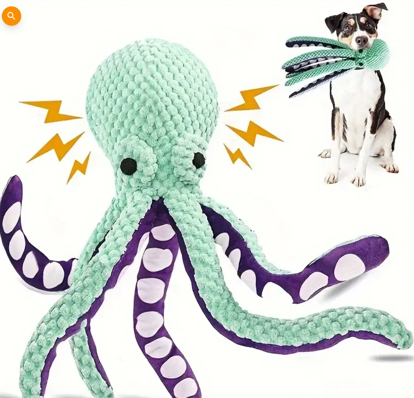 Octopus Plush Dog Toy