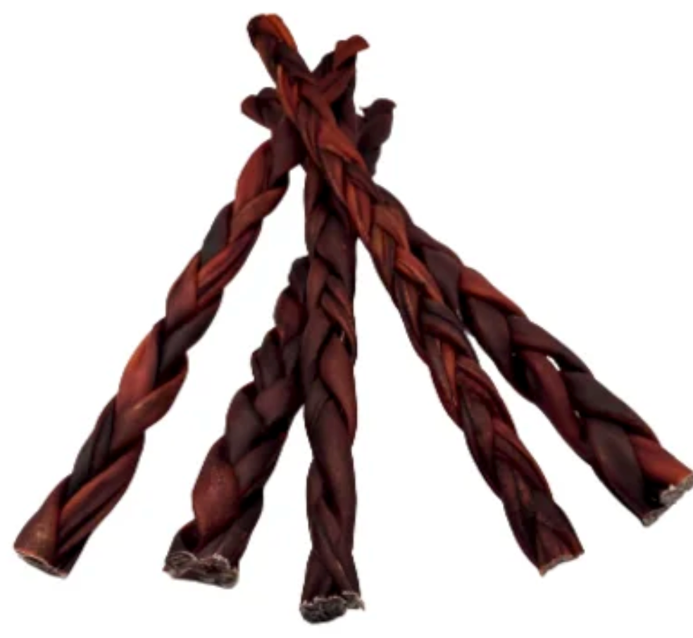 NEW!! 12″ – Braided Beef Collagen Stick (ONE 12" Stick)