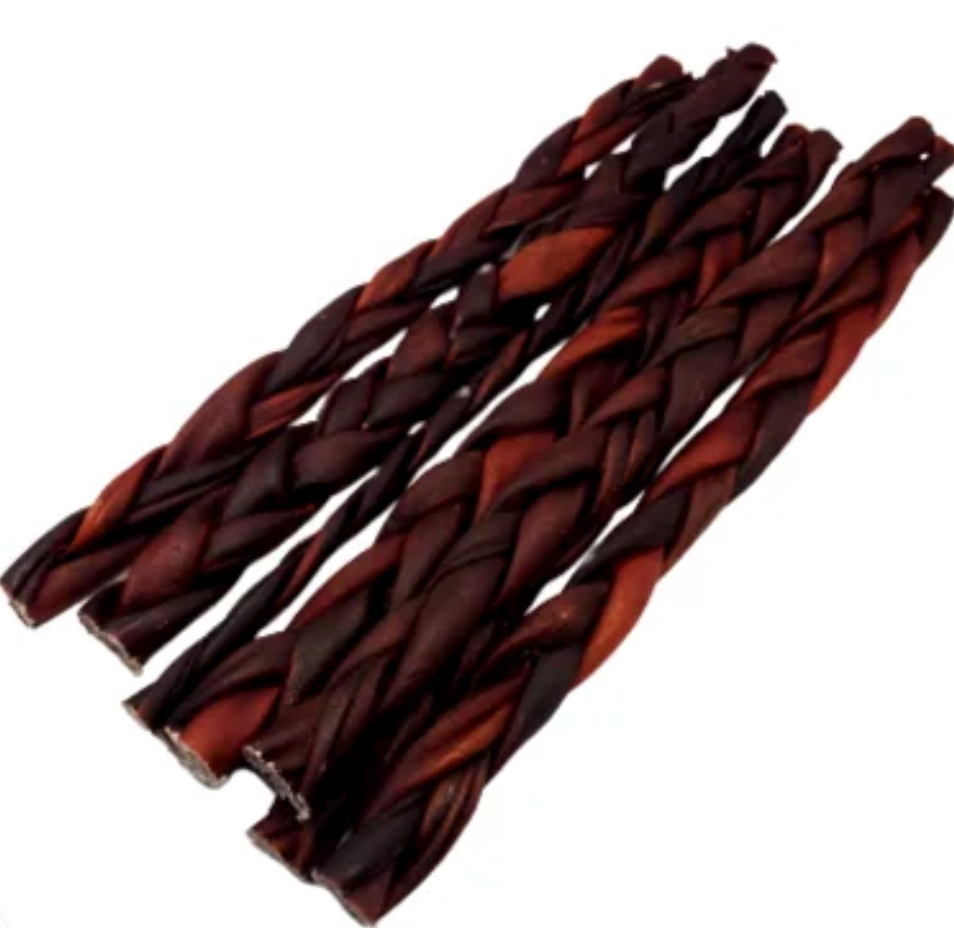 NEW!! 12″ – Braided Beef Collagen Stick (ONE 12" Stick)