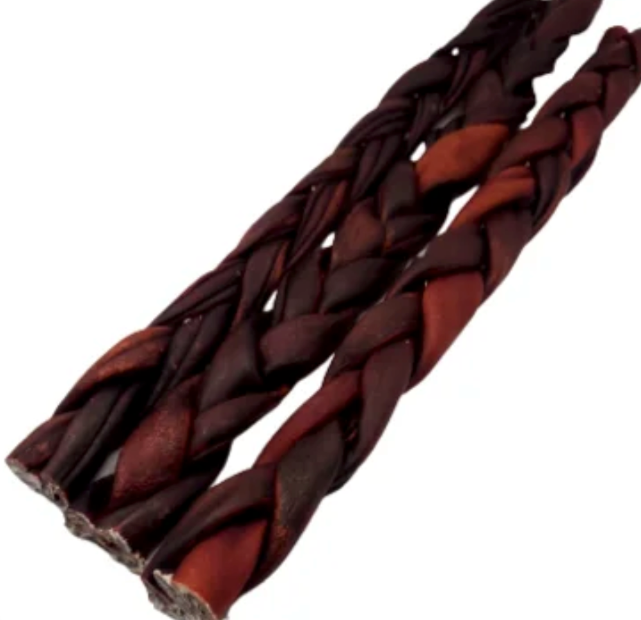 NEW!! 12″ – Braided Beef Collagen Stick (ONE 12" Stick)