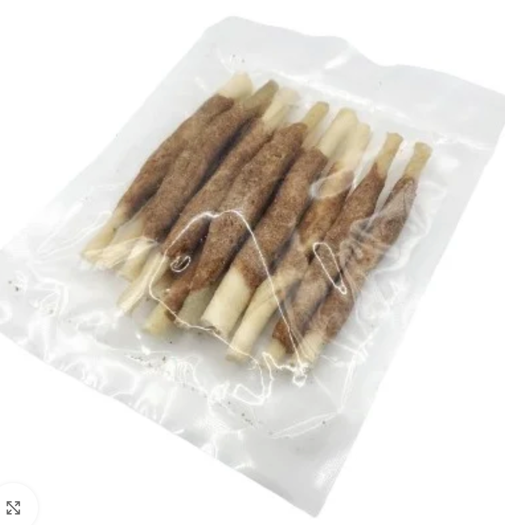 5″- Thin Beef Collagen & Minced Chicken Stick (1 Pack = 8 sticks)