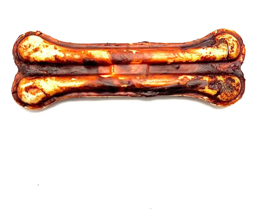 5″- Beef Collagen Pressed Bone LIVER GLAZED