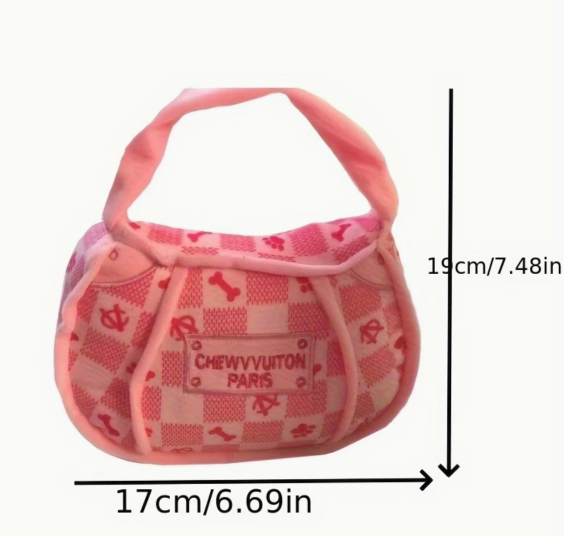 Chewy Vuuton Pink Purse Toy