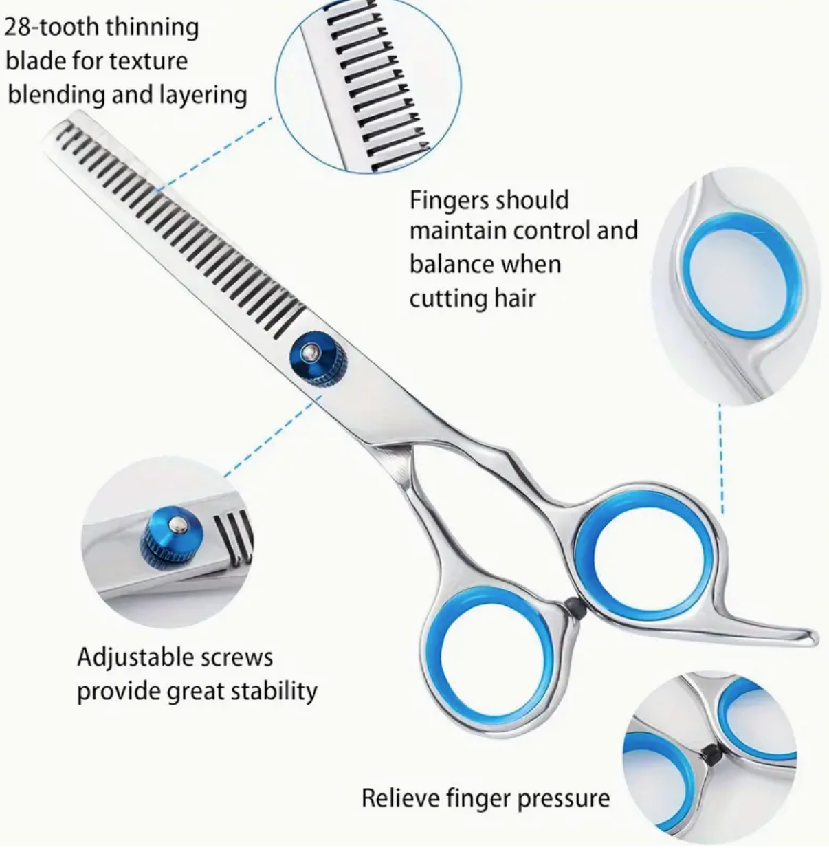 6pcs Grooming Scissors Set