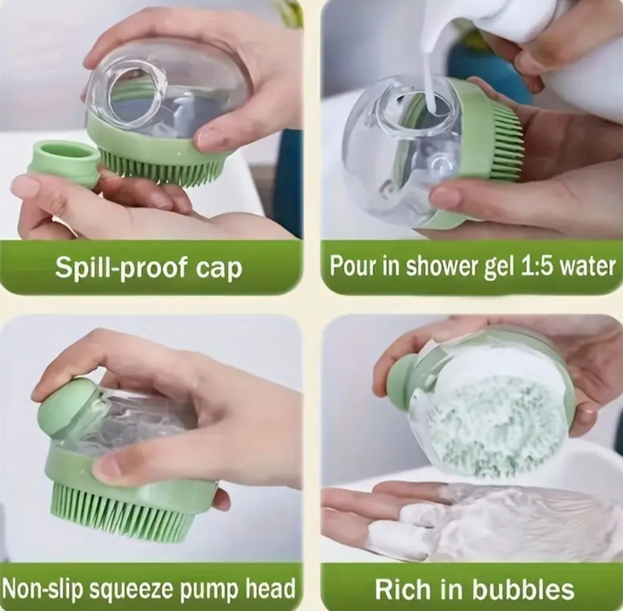 Soap grooming dome