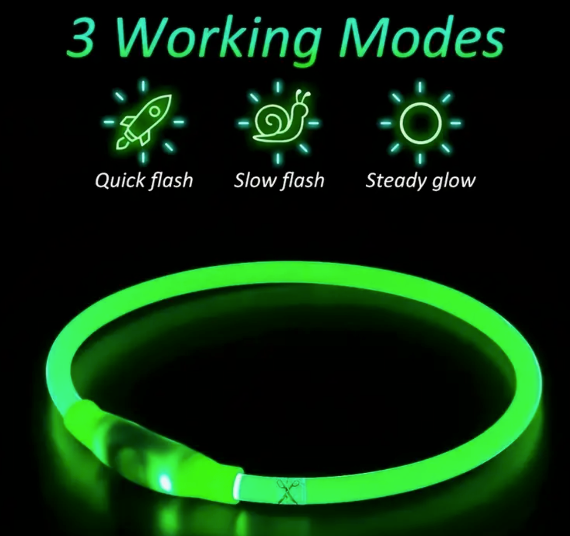 USB Rechargeable Glow Collar