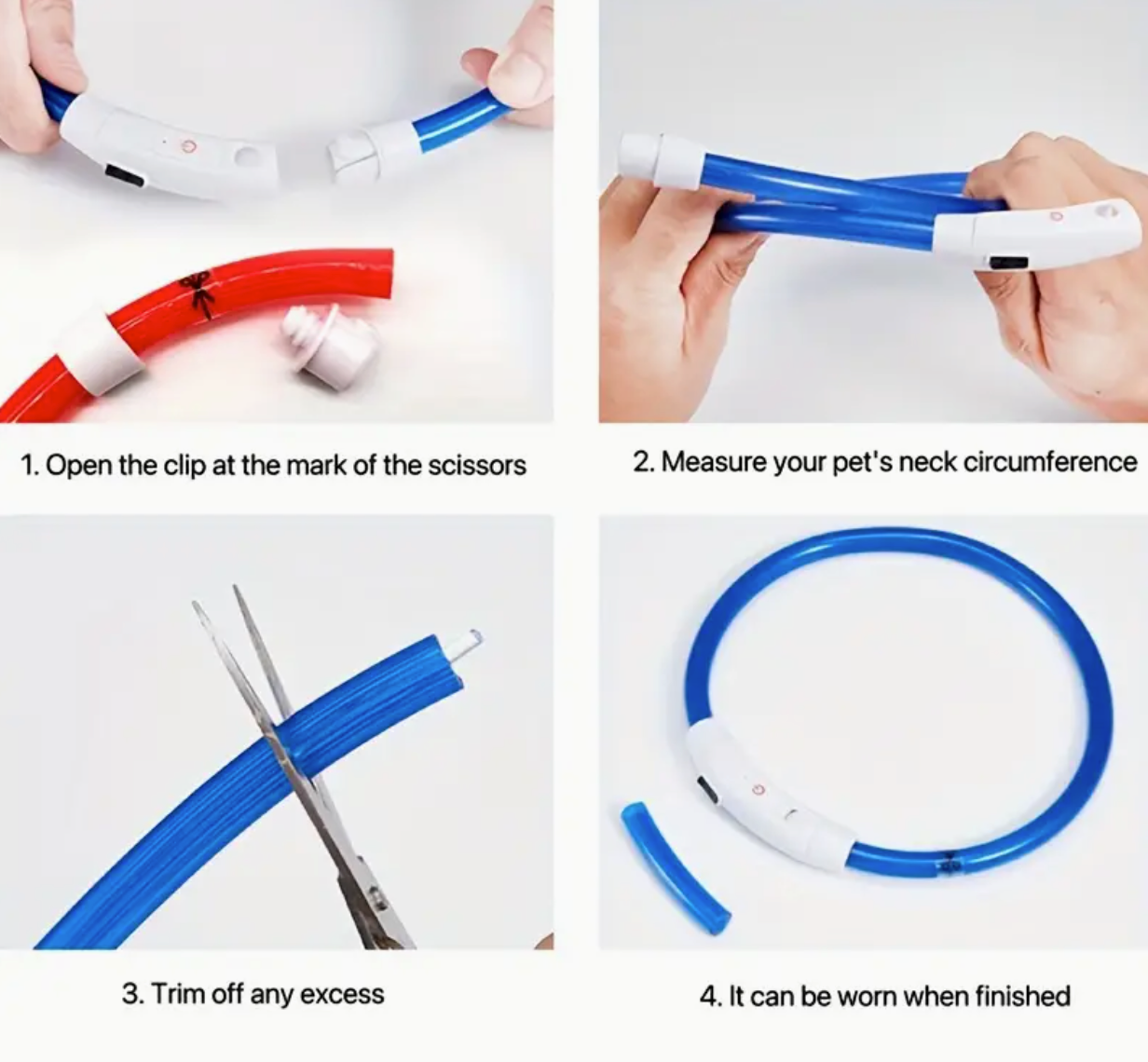 USB Rechargeable Glow Collar