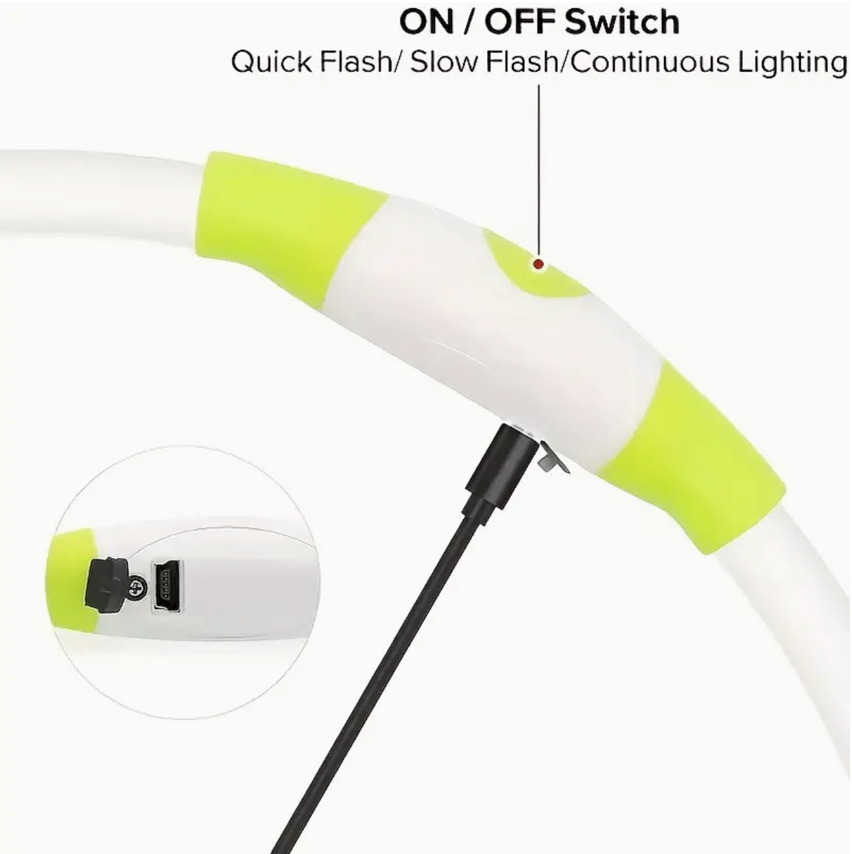 USB Rechargeable Glow Collar